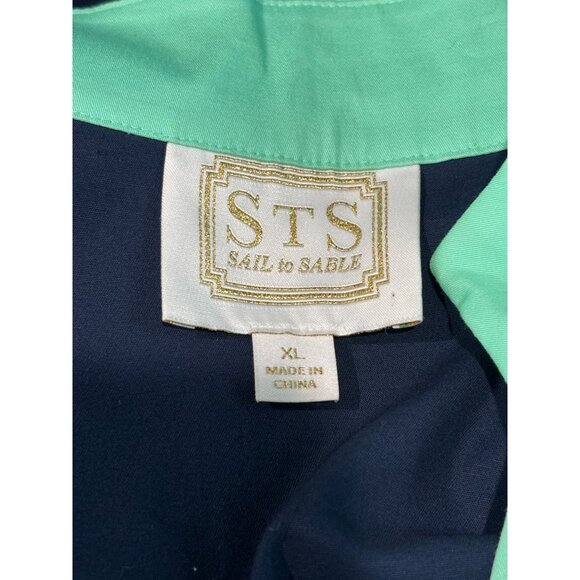 STS Sail To Sable Womens Sleeveless Striped Polo Dress XL Cotton Blend - Picture 4 of 10